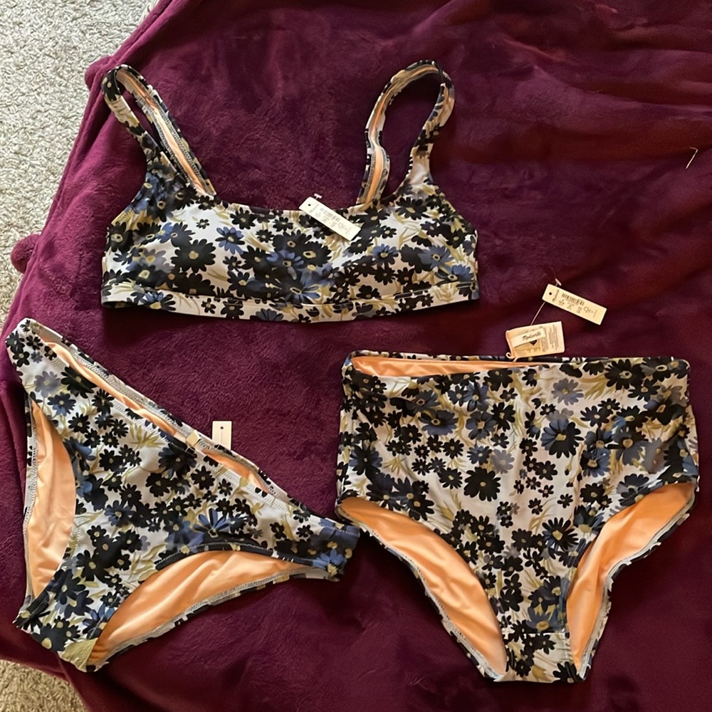 Madewell High Waist Swimsuit set